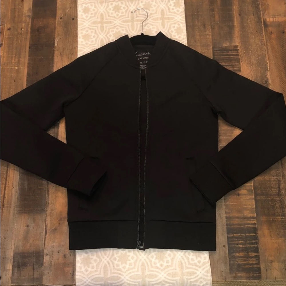 Neoprene bomber jacket
